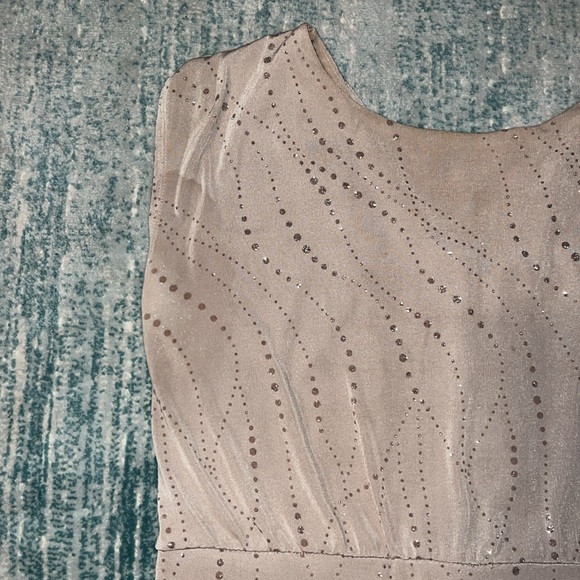 SPARKLY CREAM SLEEVELESS DRESS - Picture 4 of 7